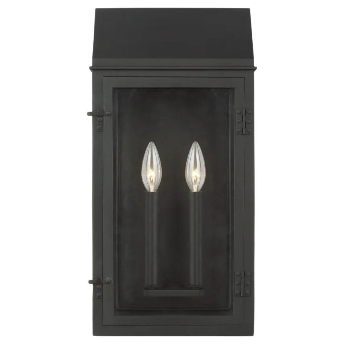 Hingham 20 In. 2 lights Outdoor Wall Light Black Finish - Bees Lighting