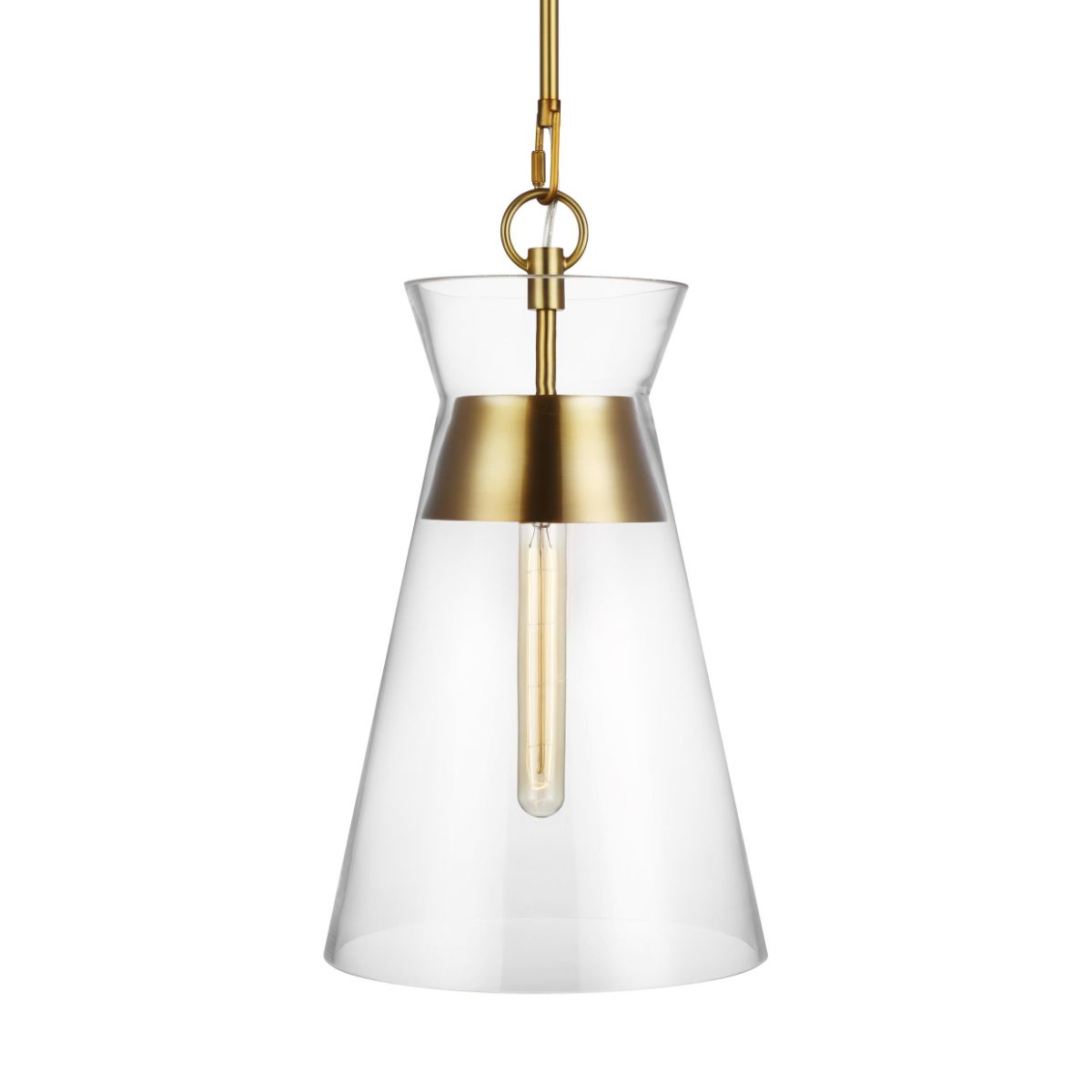Atlantic 11 in. Pendant Light Brass Finish - Bees Lighting