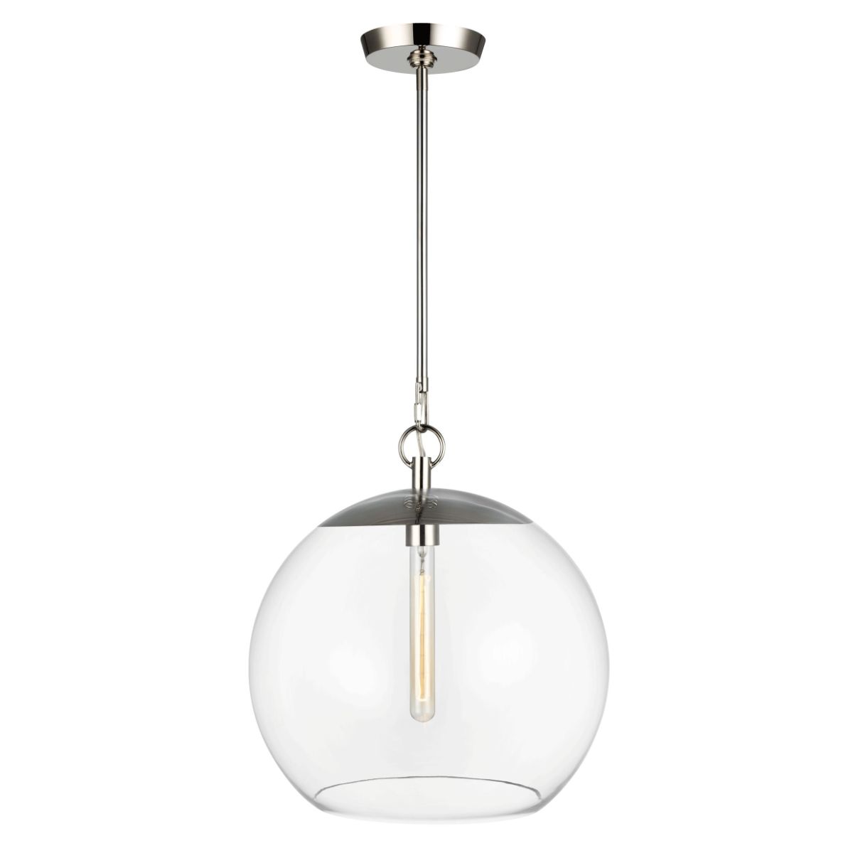 Atlantic 16 in. Pendant Light Polished Nickel Finish - Bees Lighting