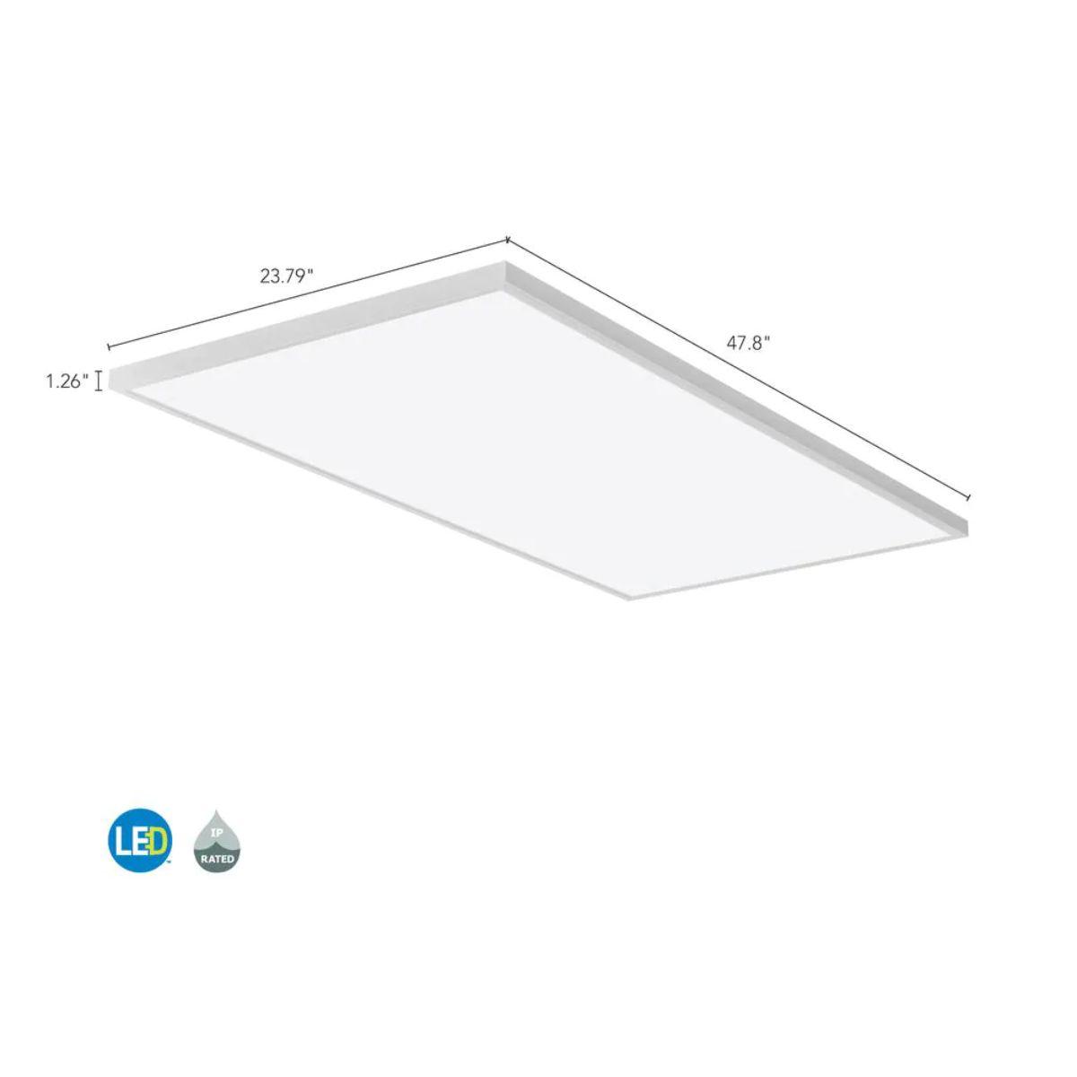 2x4 LED Flat Panel Troffer, 6000 Adjustable Lumens, 35K/40K/50K CCT, 120/277V (Case of 2)