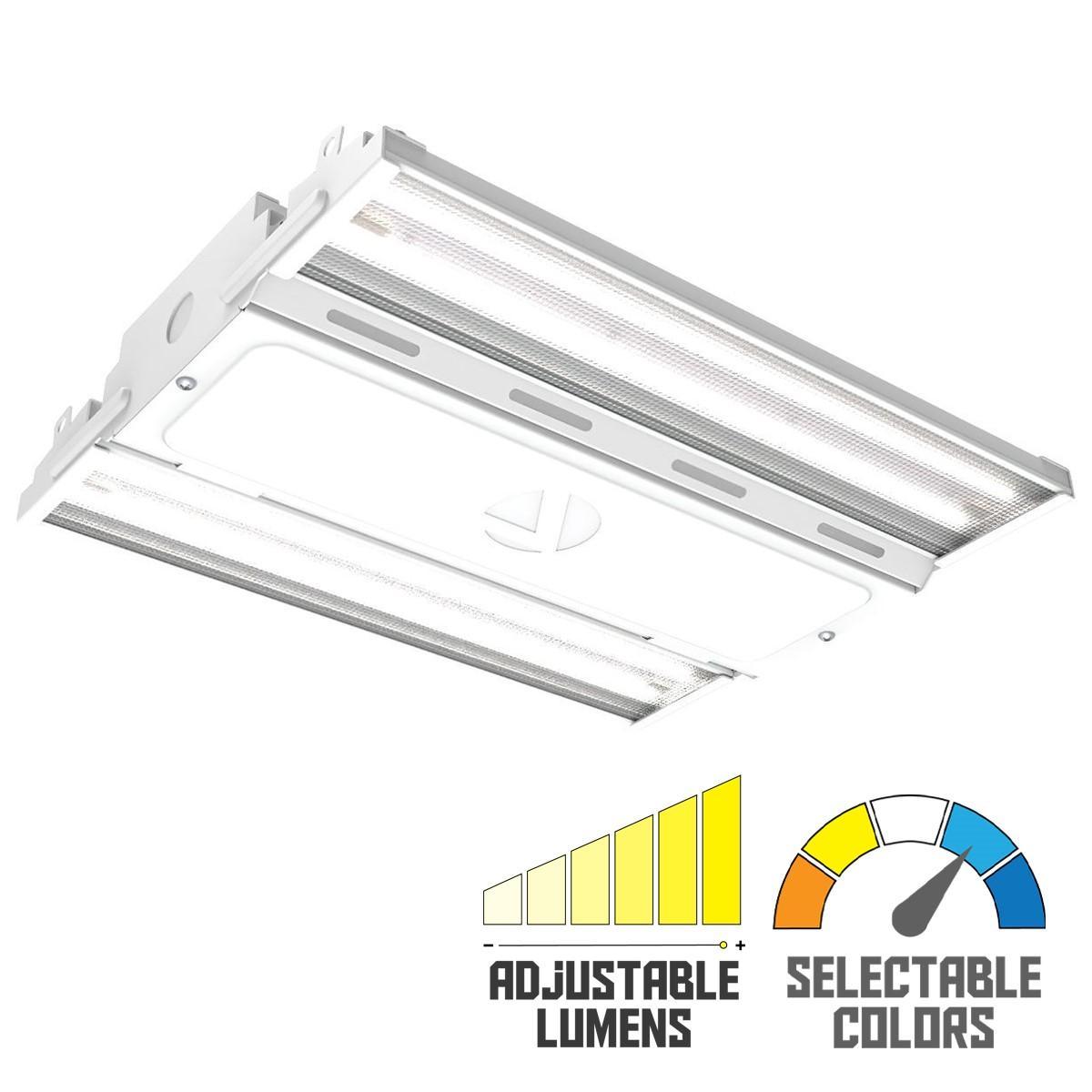 Compact Pro LED High Bay, Switchable Lumens 12000/18000 and CCT 4000K/5000K, 120/277V