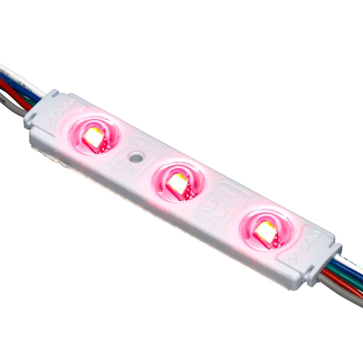 RGBW LED Channel Ray, 3 LEDs, 20 Modules, 12VDC - Bees Lighting