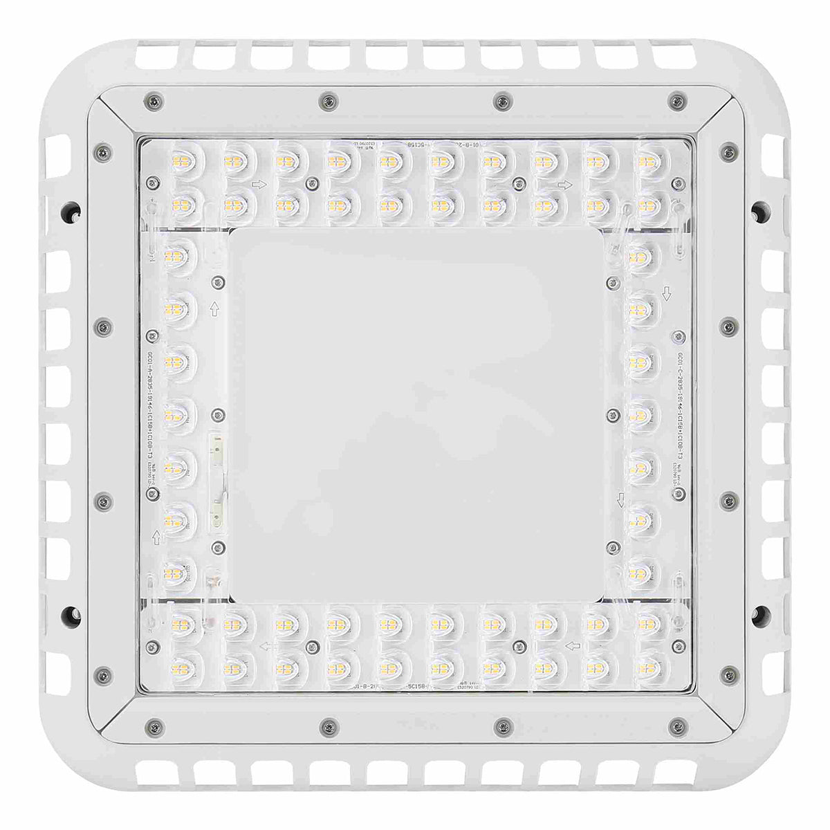 LED Gas Station Canopy Light, 15000 Lumens, 100W, 5000K, 120/277V - Bees Lighting