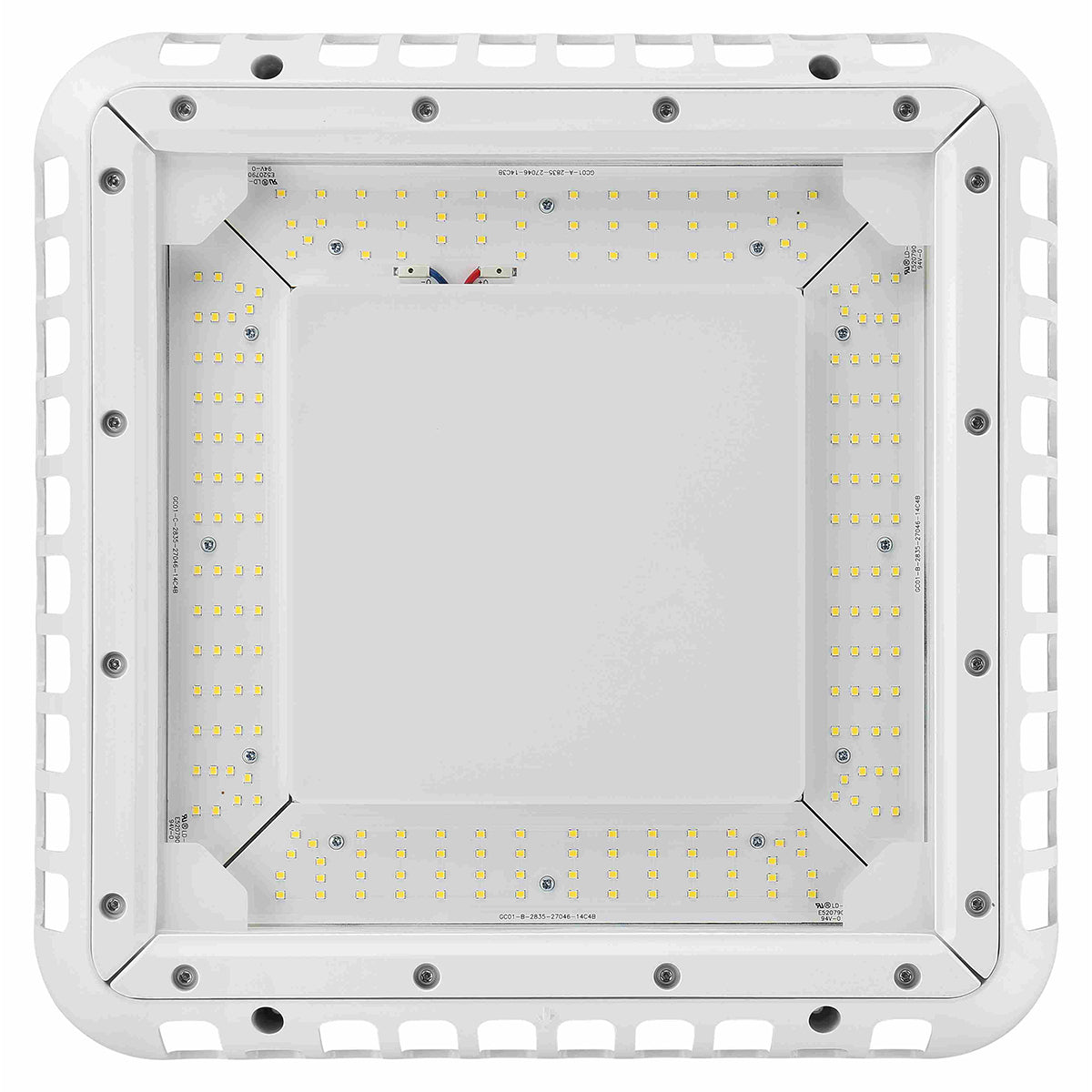 LED Gas Station Canopy Light, 15000 Lumens, 100W, 5000K, 120/277V - Bees Lighting