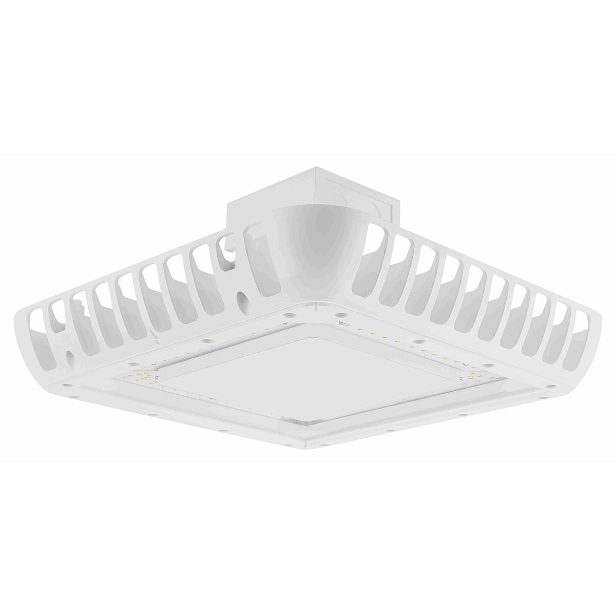 LED Gas Station Canopy Light, 15000 Lumens, 100W, 5000K, 120/277V - Bees Lighting
