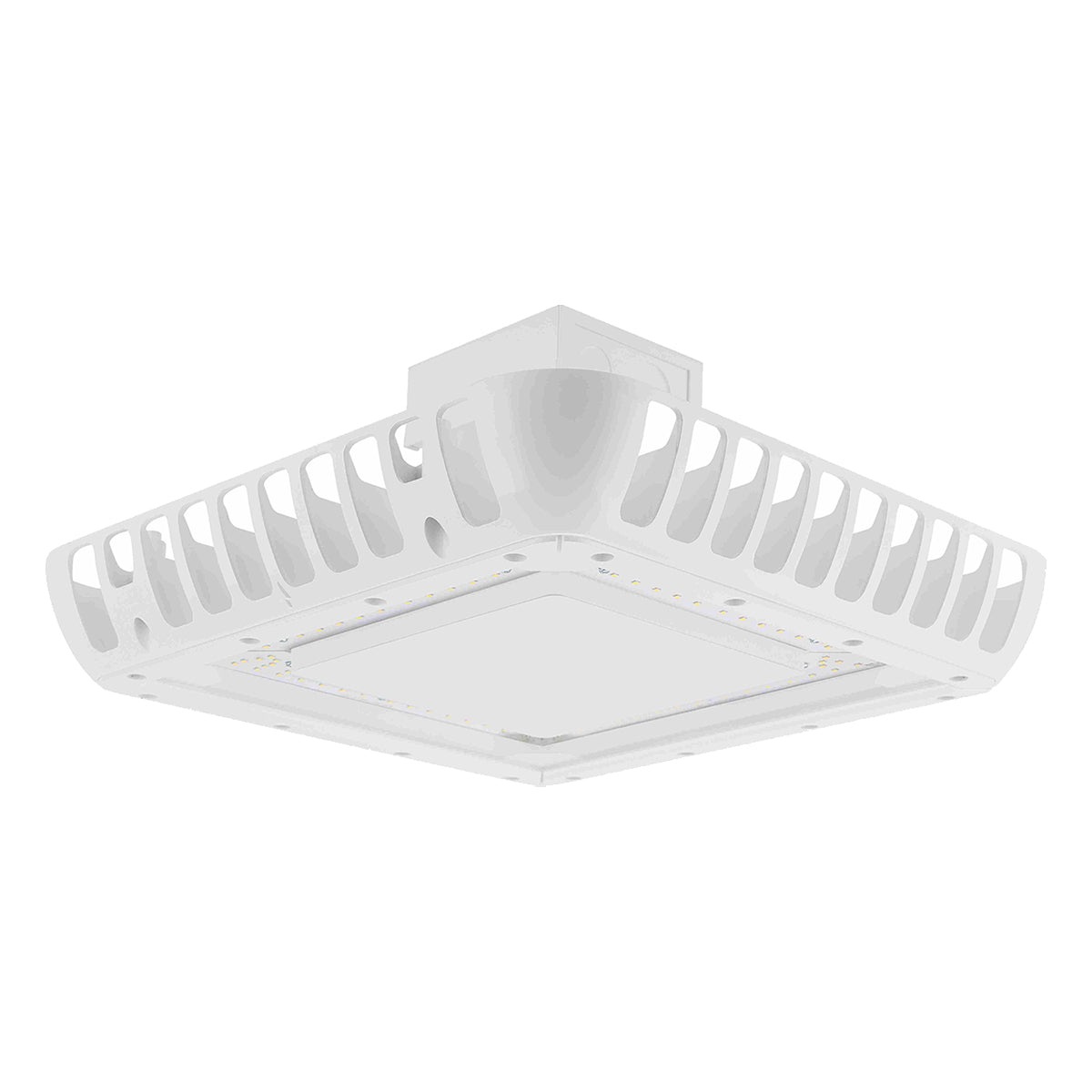 LED Gas Station Canopy Light, 15000 Lumens, 100W, 5000K, 120/277V - Bees Lighting