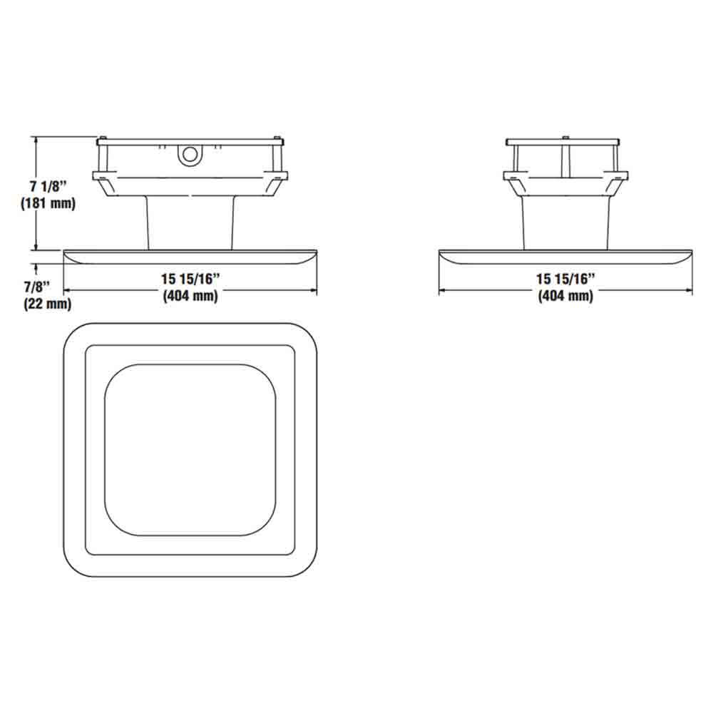 LED Gas Station Canopy Light, 19070 Lumens, 125 Watts, 5000K, 120-277V - Bees Lighting