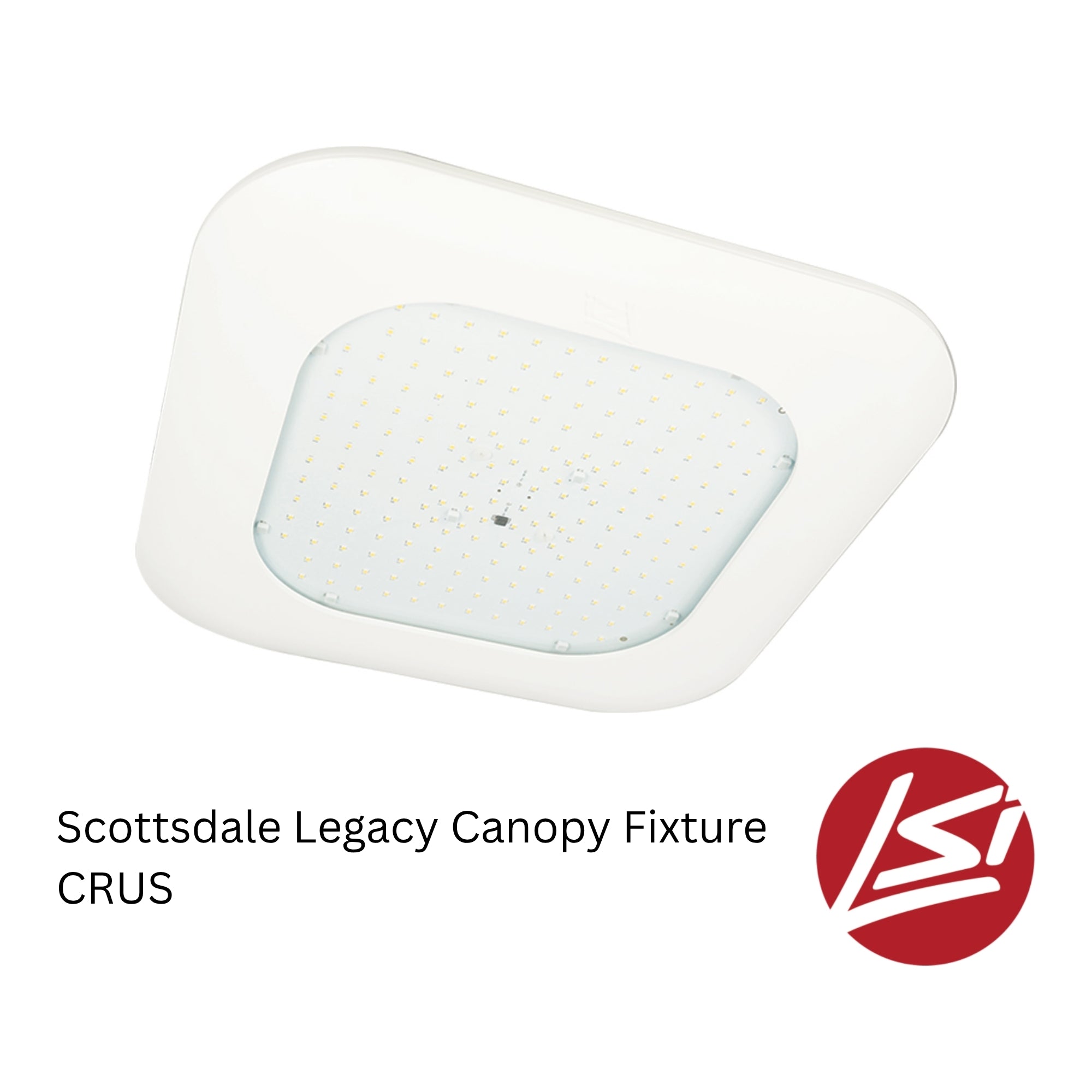 LSI CRUS-SC Series Canopy Light 22,500 Lumens 152W 5000K 120-277V Symmetric White