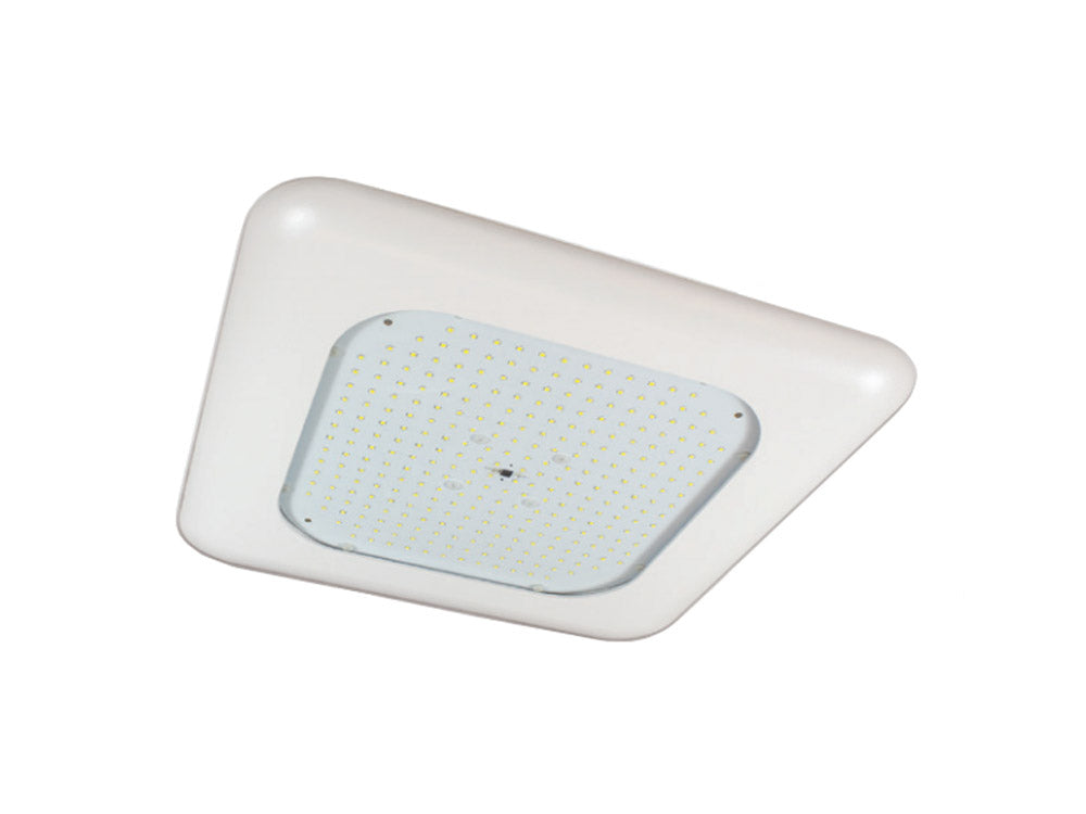 LED Gas Station Canopy Light, 11145 Lumens, 73 Watts, 5000K, 120-277V, Universal Superkit - Bees Lighting