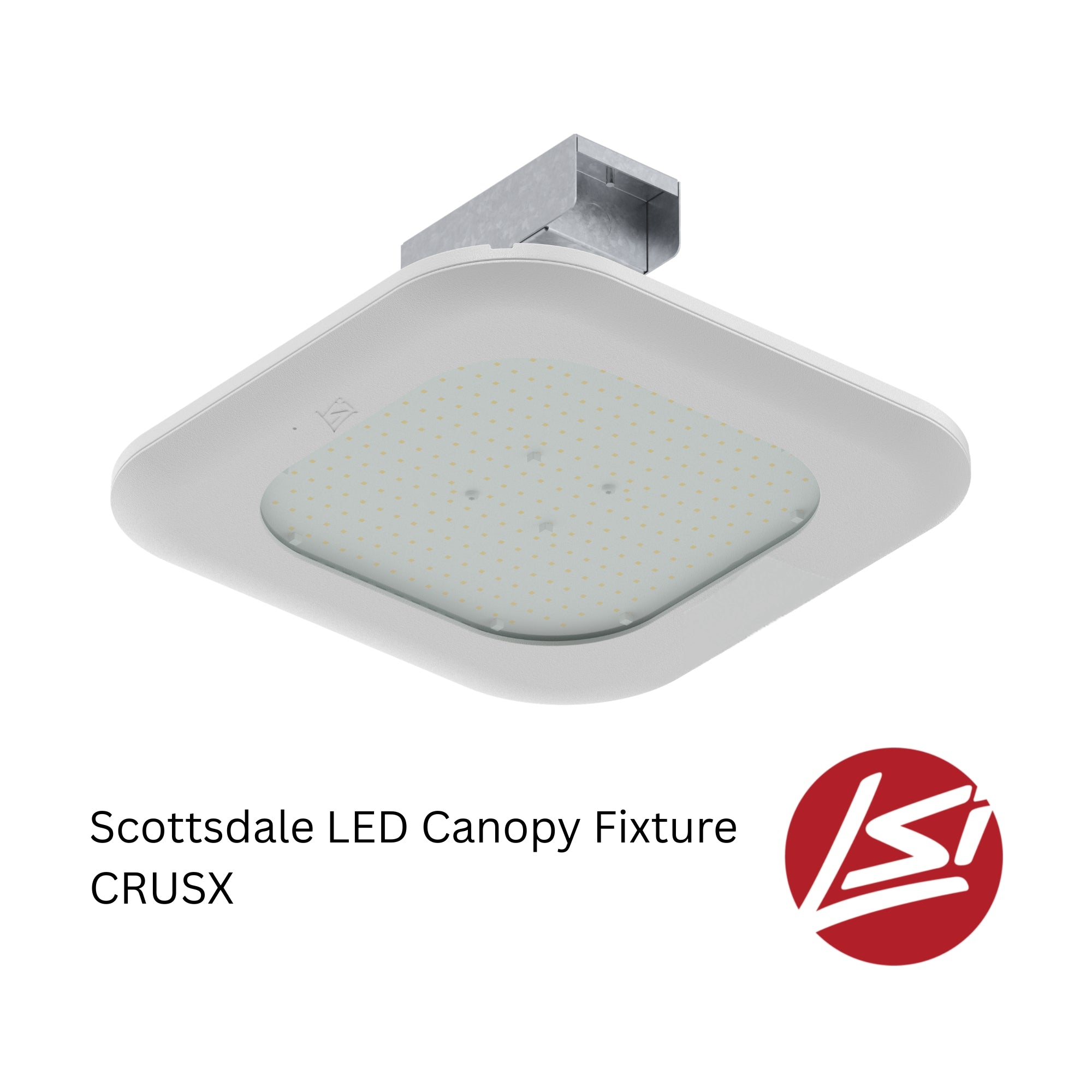 LSI CRUSX Series Ultra-Slim Canopy Light 22,868 Lumens 157W 5000K 120-277V Symmetric White