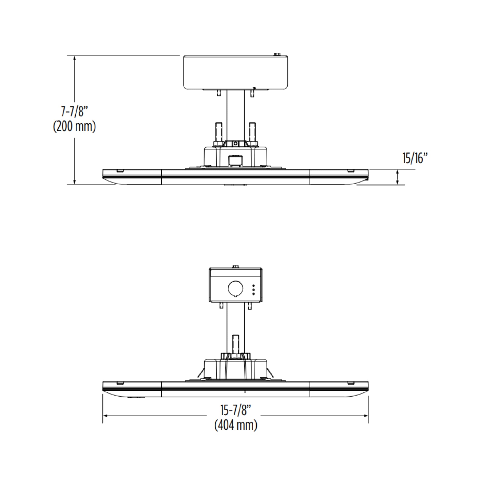 LSI CRUSX Series Ultra-Slim Canopy Light 22,868 Lumens 157W 5000K 120-277V Symmetric White