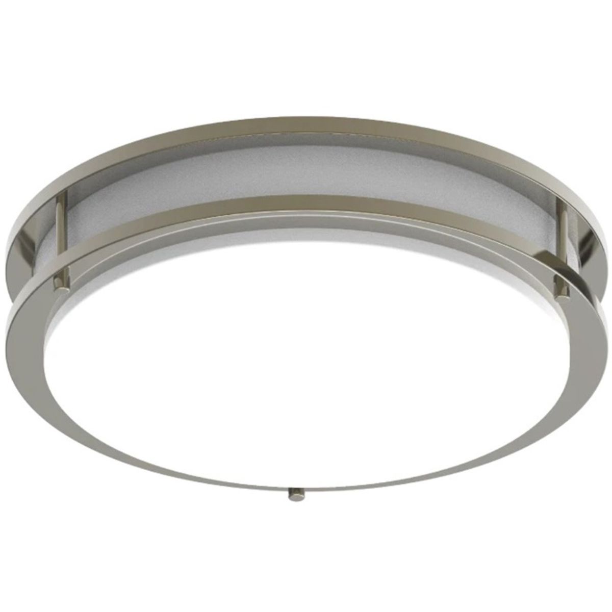 CURV 14 In. LED Flush Mount Light Selectable CCT Brushed Nickel Finish with Occupancy Sensor - Bees Lighting