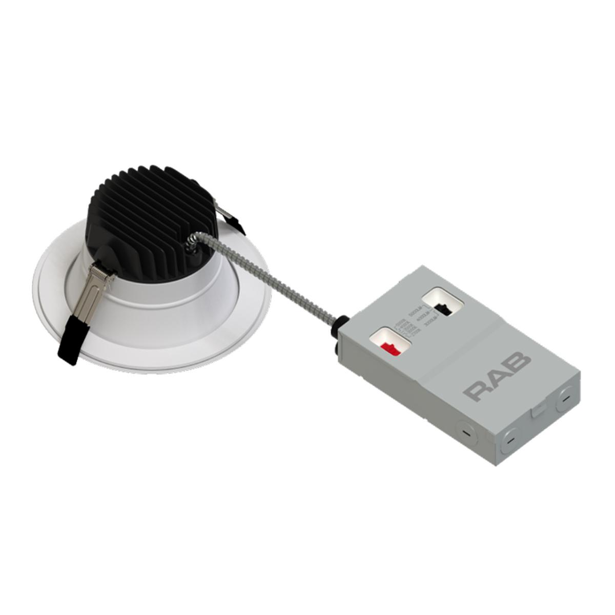 6" High-Output Commercial Downlight, 5000 Lm, 5-CCT, 120-277V, 0-10V - Bees Lighting