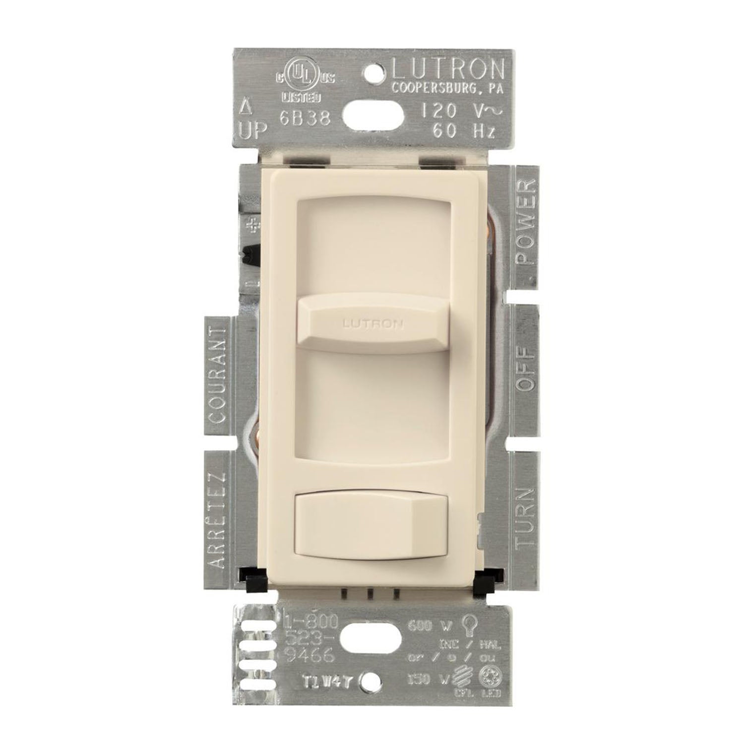 Lutron CTCL-153P Skylark Contour LED+ Dimmer Switch, 150W LED/CFL - Bees Lighting