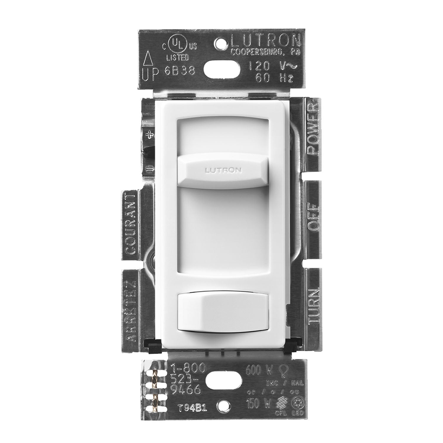 Lutron CTCL-153P Skylark Contour LED+ Dimmer Switch, 150W LED/CFL - Bees Lighting