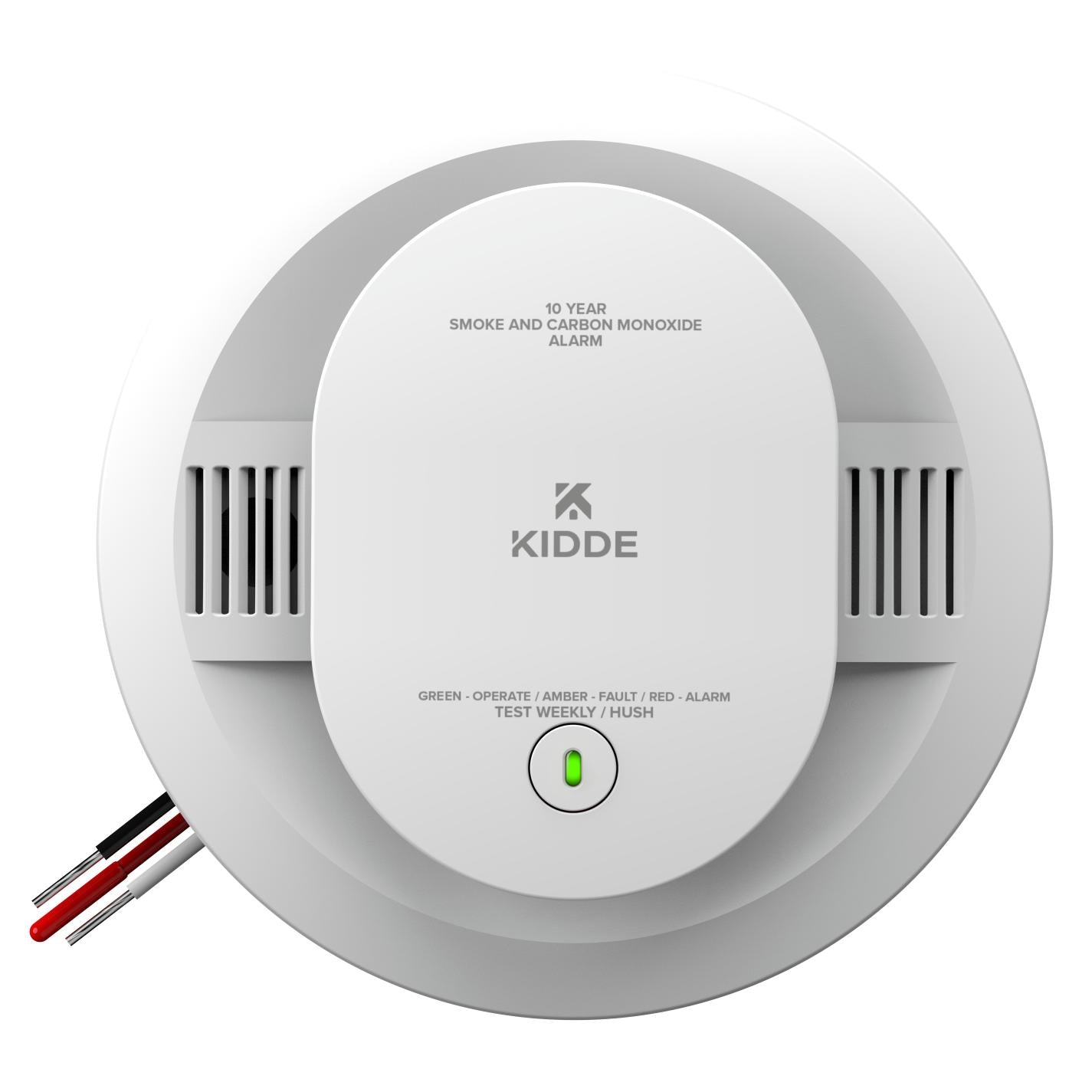 FireX Hardwired+10-Year Battery Backup Smoke & Carbon Monoxide Detector, Voice Alerts - Bees Lighting