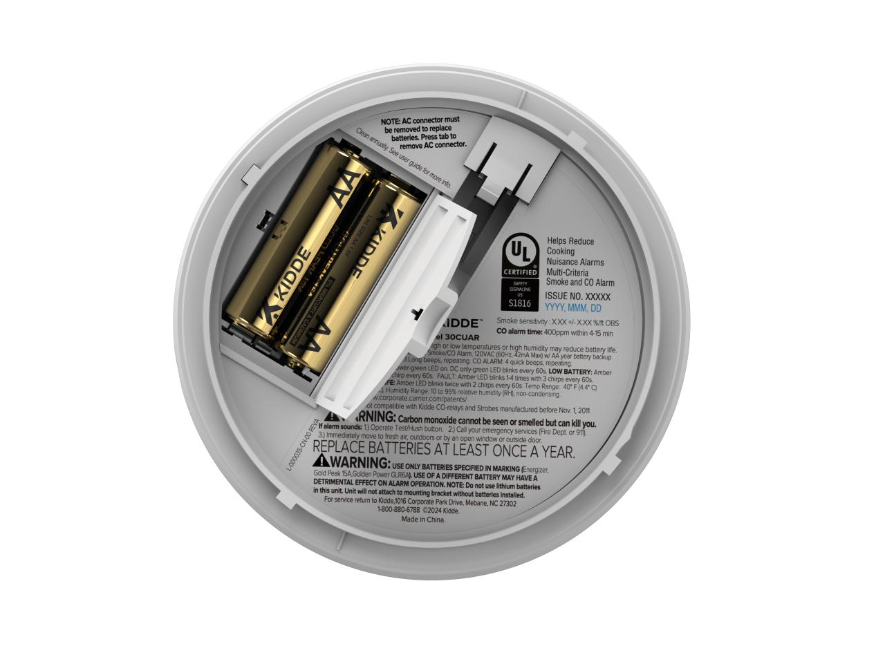 FireX Hardwired+AA Battery Backup Smoke & Carbon Monoxide Detector, Voice Alerts - Bees Lighting