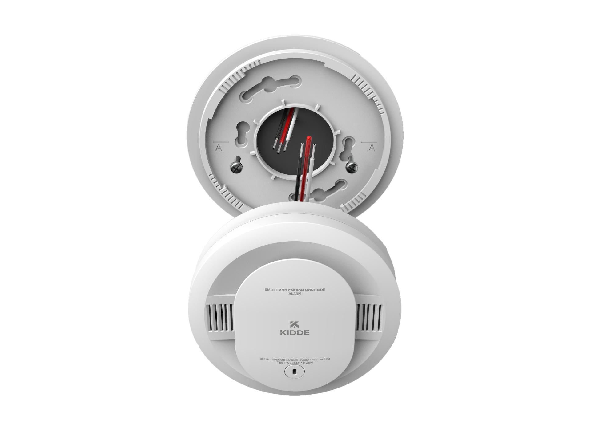 FireX Hardwired+AA Battery Backup Smoke & Carbon Monoxide Detector, Voice Alerts - Bees Lighting