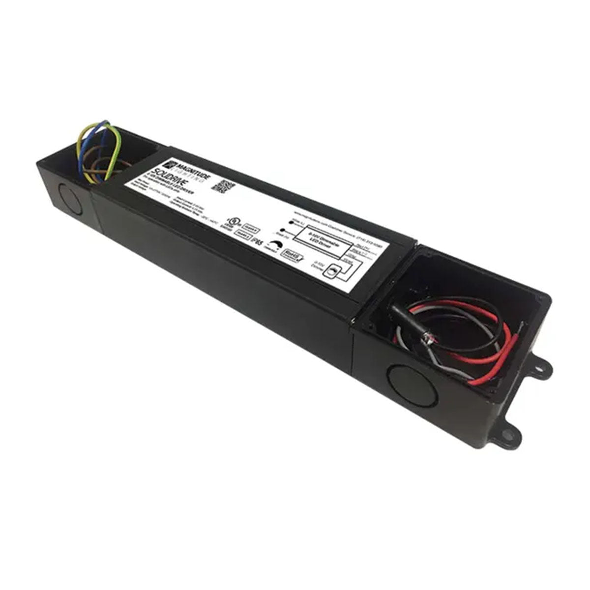 SOLIDRIVE 96 Watts, 24V DC LED Driver With Junction Box, 0-10V Dimming, 120-277V Input