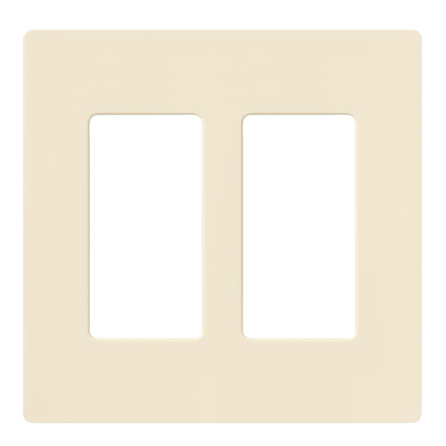 Claro 2-Gang Decorator Rocker Wall Plate, Light Almond - Bees Lighting