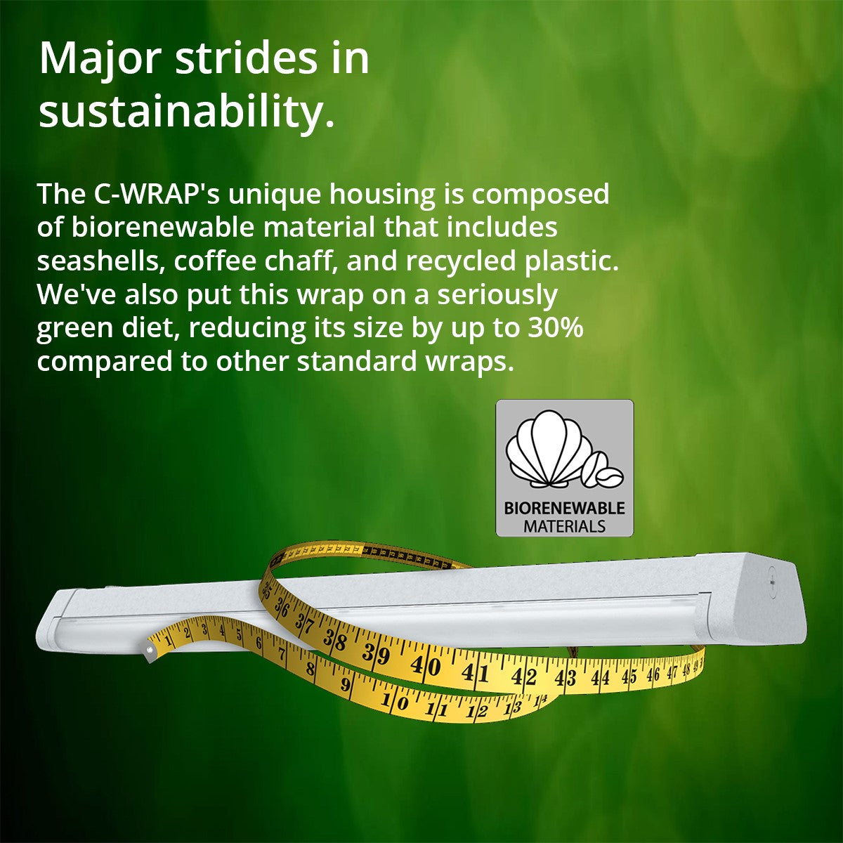 2ft LED Wrap Light, 3000 Lumens, 35K|40K|50K, Surface or Suspended Mount, 120-277V - Bees Lighting
