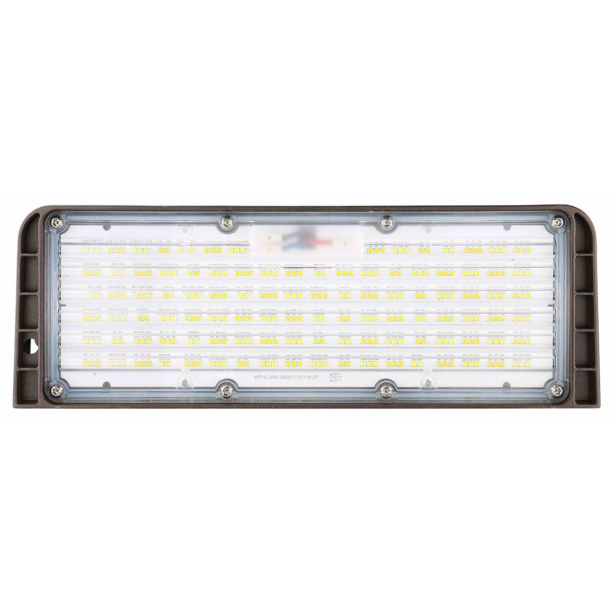 LED Cutoff Wall Pack 100 Watts Adjustable 15,000 Lumens 30K/40K/50K 120-277V - Bees Lighting