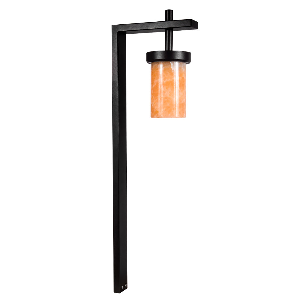 12V Landscape Marble LED Bollard Light 22" 3W 500 Lumens Stainless Steel 3000K Black Finish - Bees Lighting