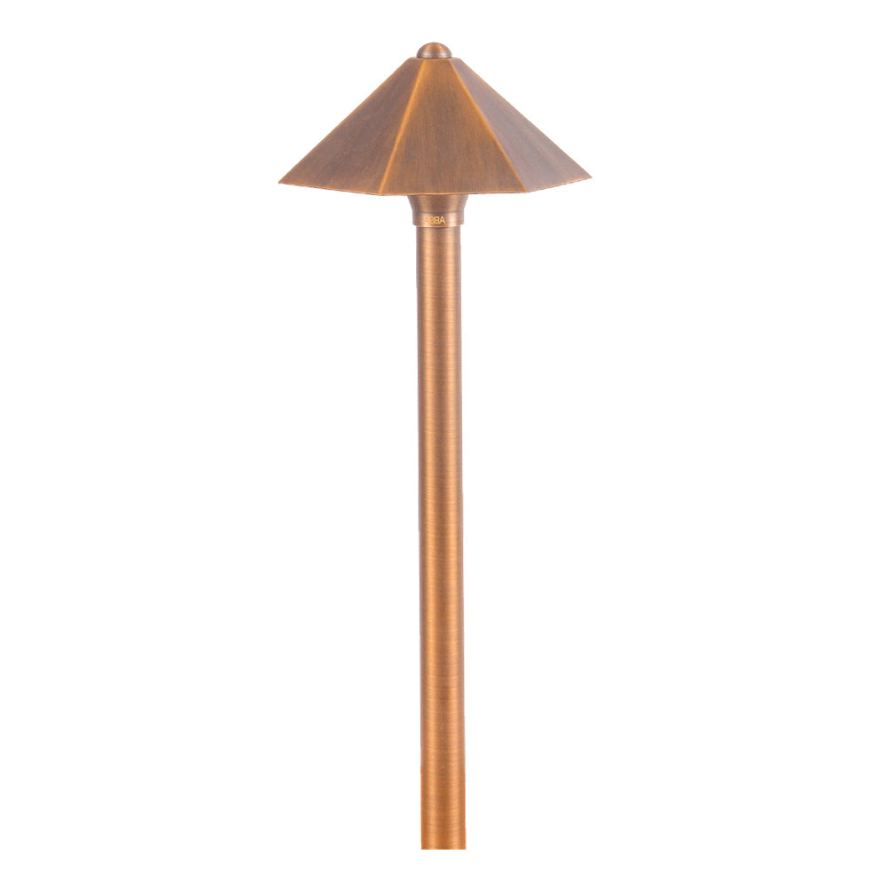 Antique Brass LED Path Light, Natural Brass - Bees Lighting