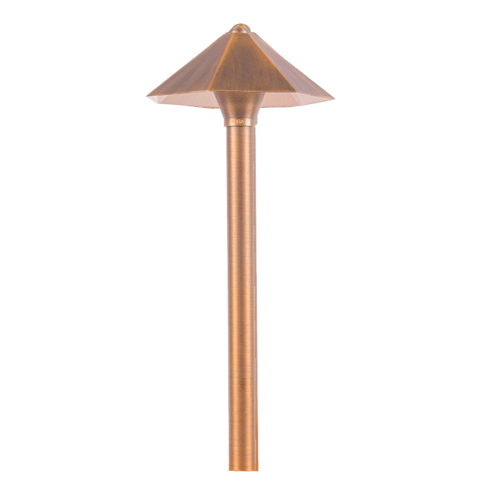 Antique Brass LED Path Light, Natural Brass - Bees Lighting