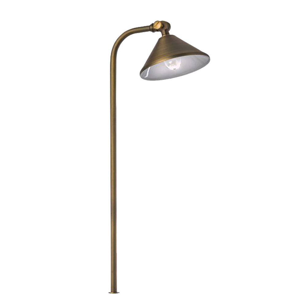 Directional LED Path Light, Natural Brass - Bees Lighting
