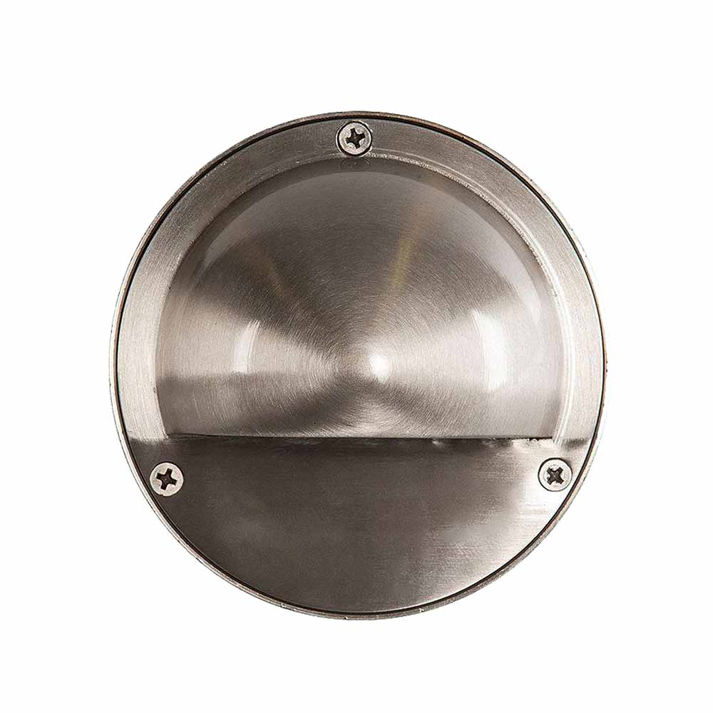 12V LED Round Half Moon Deck Light Stainless Steel - Bees Lighting