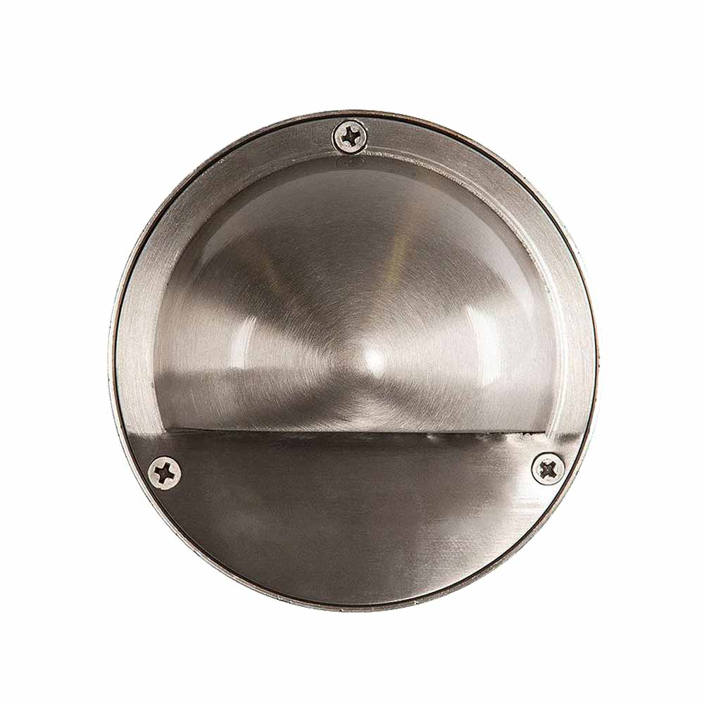 12V LED Round Half Moon Deck Light Stainless Steel