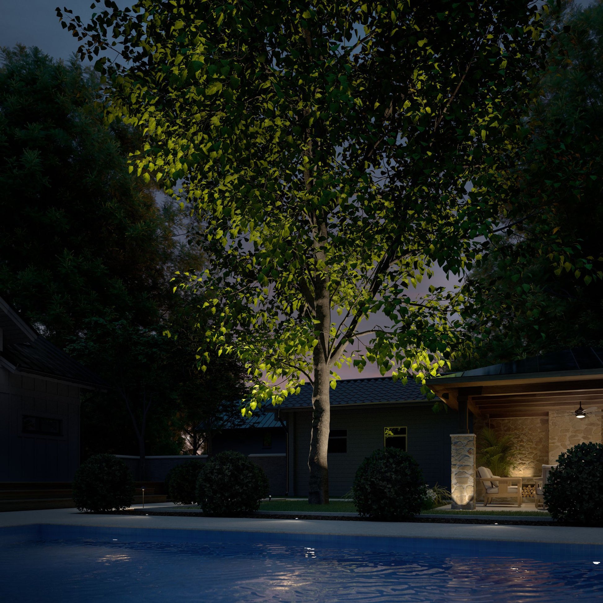 Divaled - LED Flood Underwater Light - Natural Brass | Bees Lighting