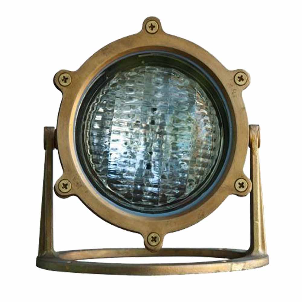 12V LED Landscape Flood/Underwater Accent Light Natural Brass - Bees Lighting
