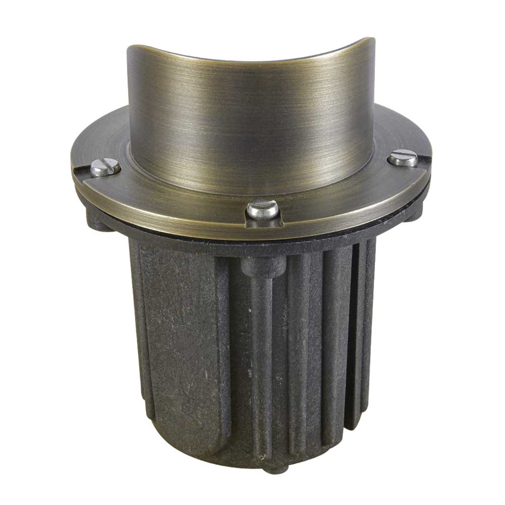12V LED Landscape In-Ground Well Light Half Moon Head Brass - Bees Lighting