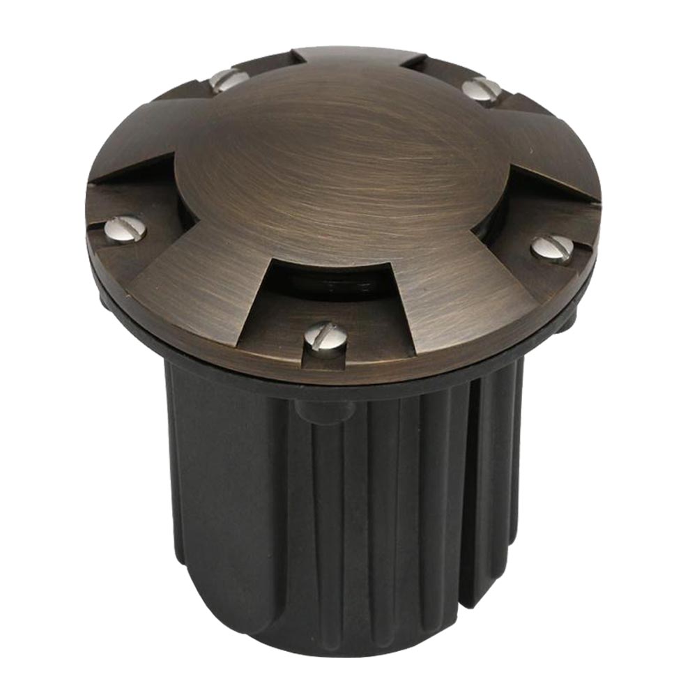 12V LED Landscape In-Ground Well Light Multi Directional Face Brass - Bees Lighting