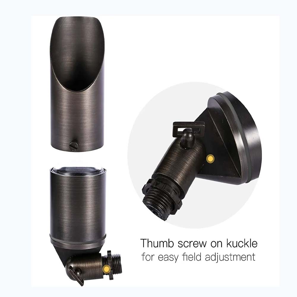 LED Adjustable Directional Spot Light, Dark Brass - Bees Lighting