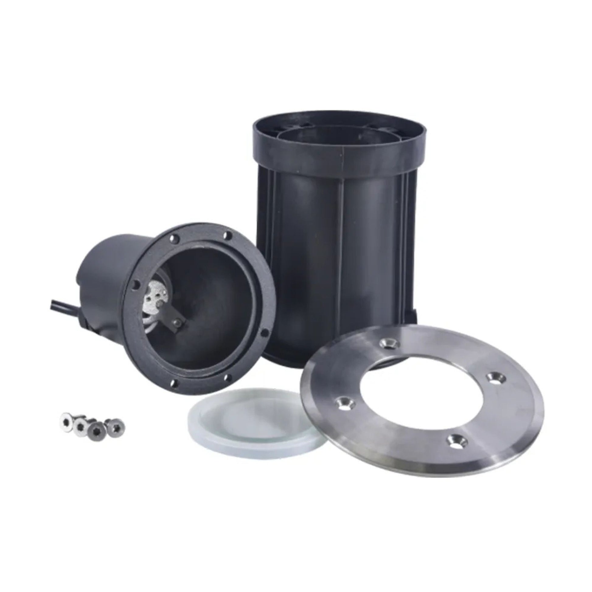LED In-Ground Well Light Round Flat Face, Stainless Steel - Bees Lighting