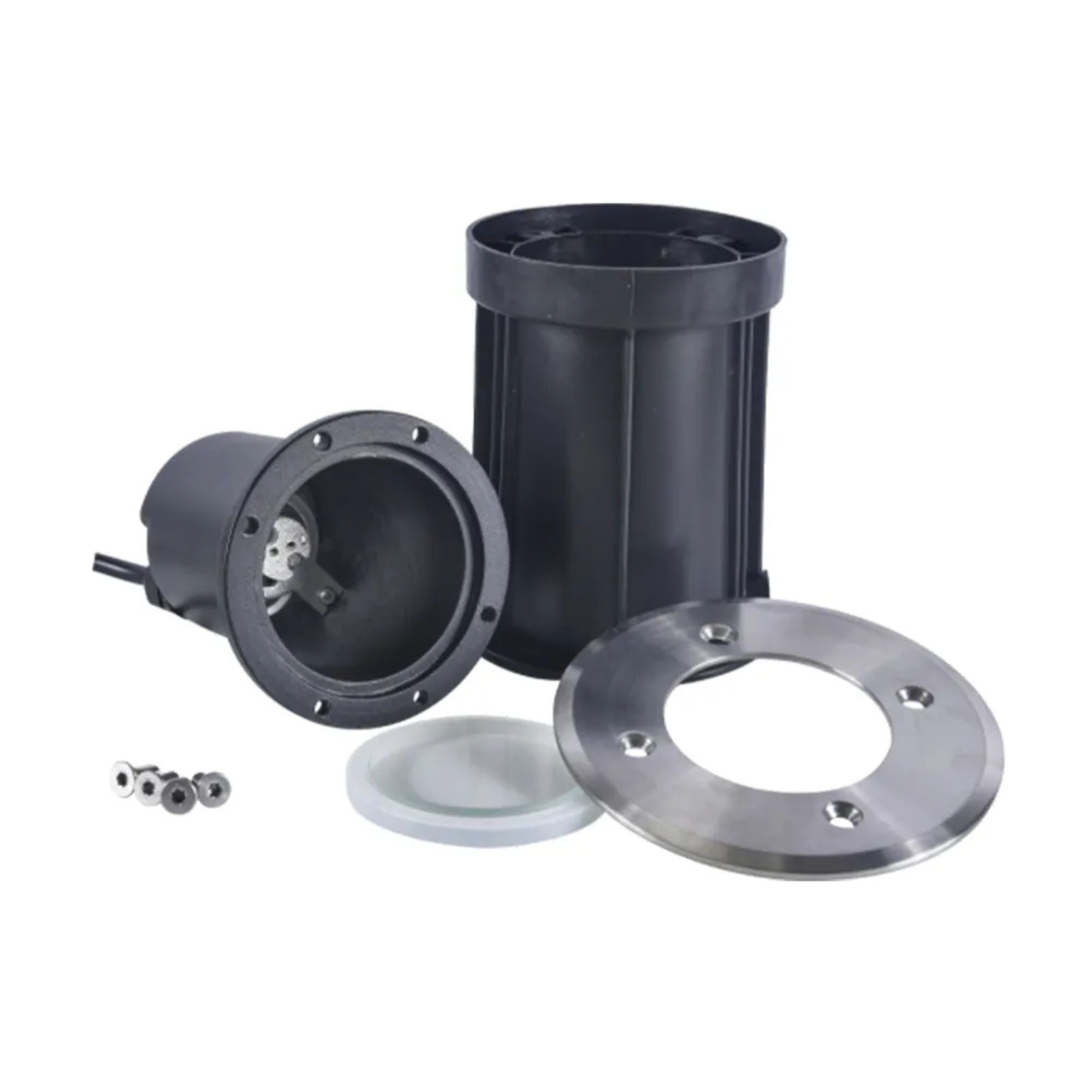 LED In-Ground Well Light Round Flat Face, Stainless Steel - Bees Lighting