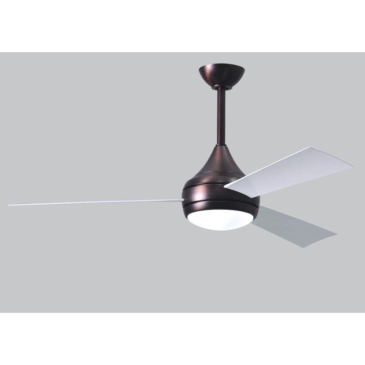 Donaire 52 Inch Propeller Outdoor Ceiling Fan With Light And Remote, Marine Grade