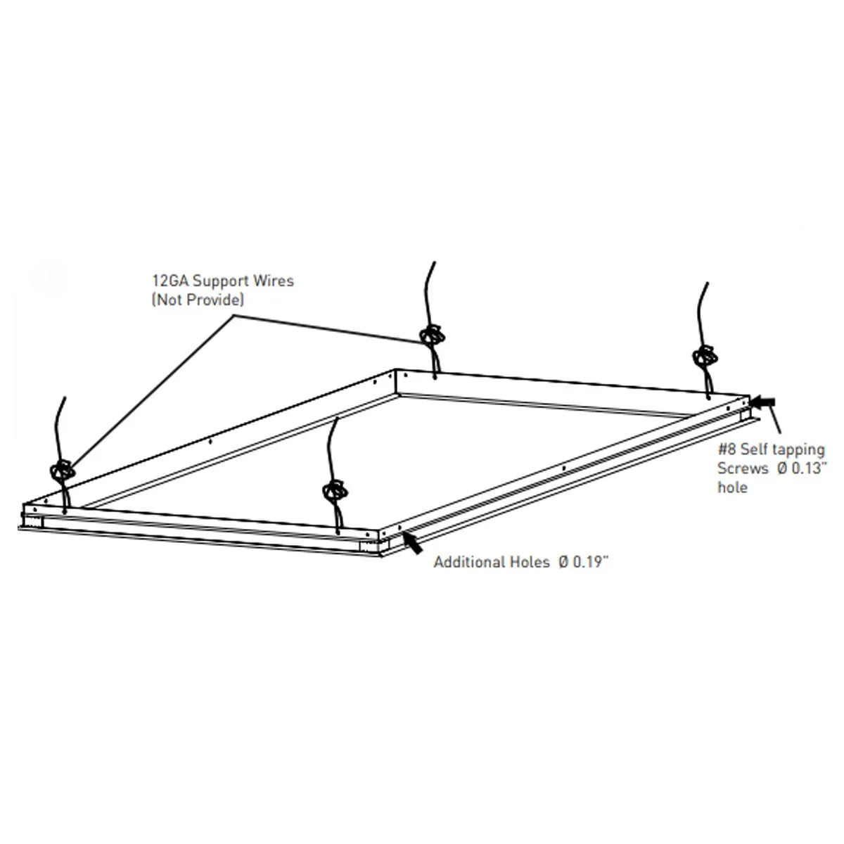 Drywall Grid Adapter for Troffers 2 x 4 - Bees Lighting