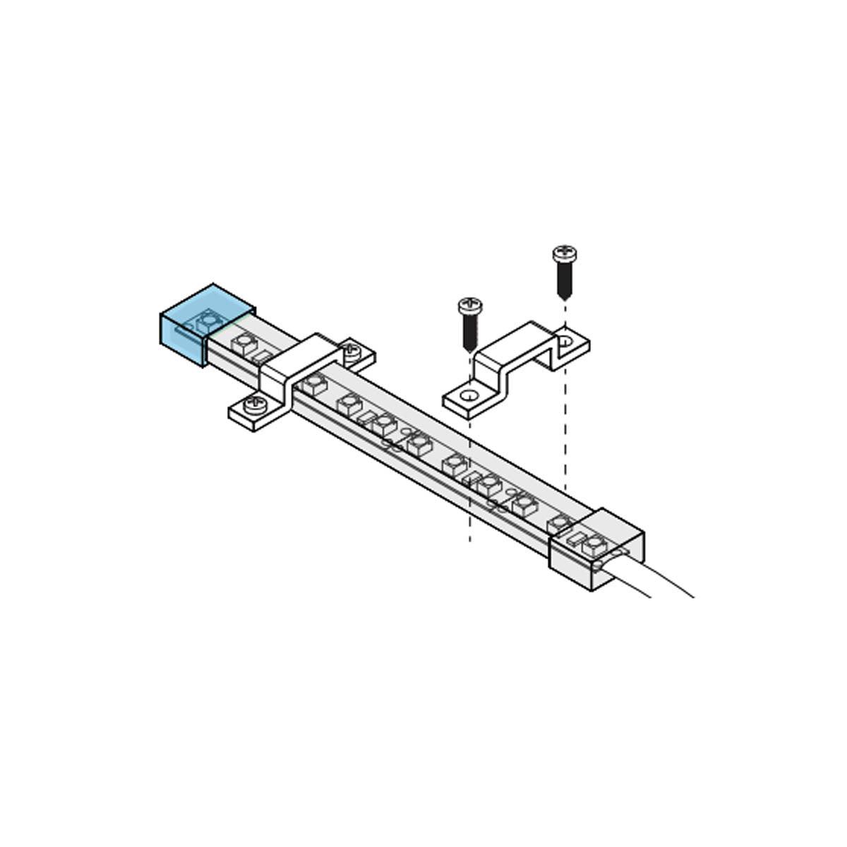 Mounting Clips for Wet Location Strip Lights, Pack of 10 - Bees Lighting