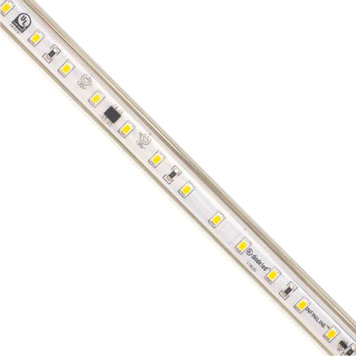 Infiniline Basics 120V LED Strip Light, 164Ft Reel, 3500K, 308 Lm/Ft, IP65 Wet locations - Bees Lighting