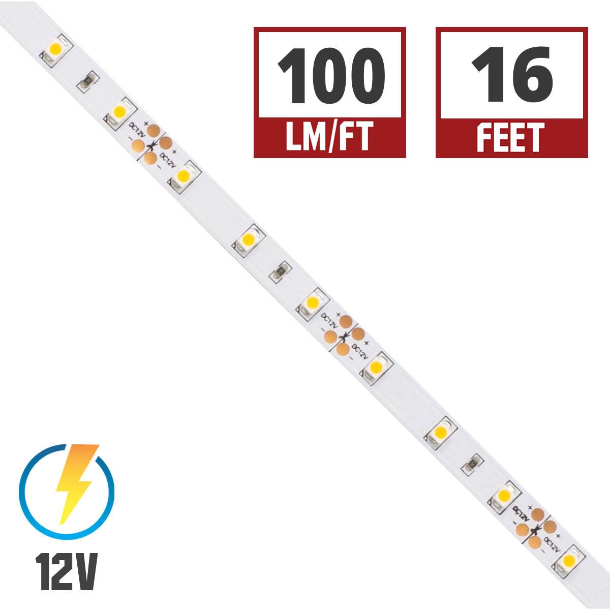 BLAZE LED Strip Light, 100+ Lumens per Ft, 12V
