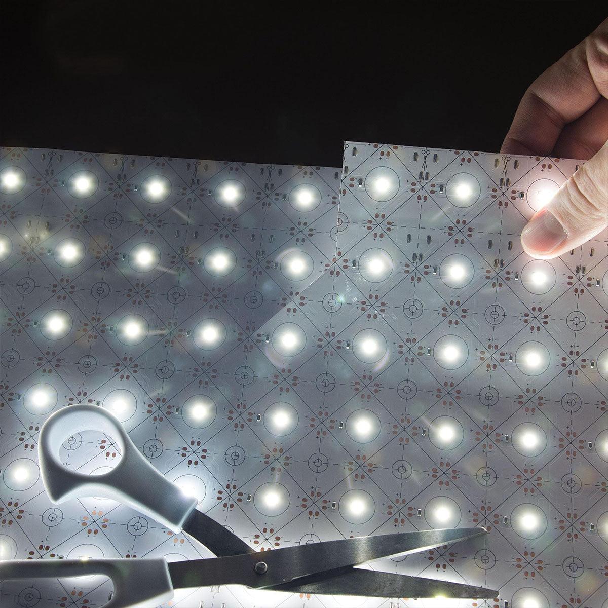 PuraLight LED Flex Sheet, 20x9 inch, 120 Degree Beam Angle, 6000K, 12V - Bees Lighting