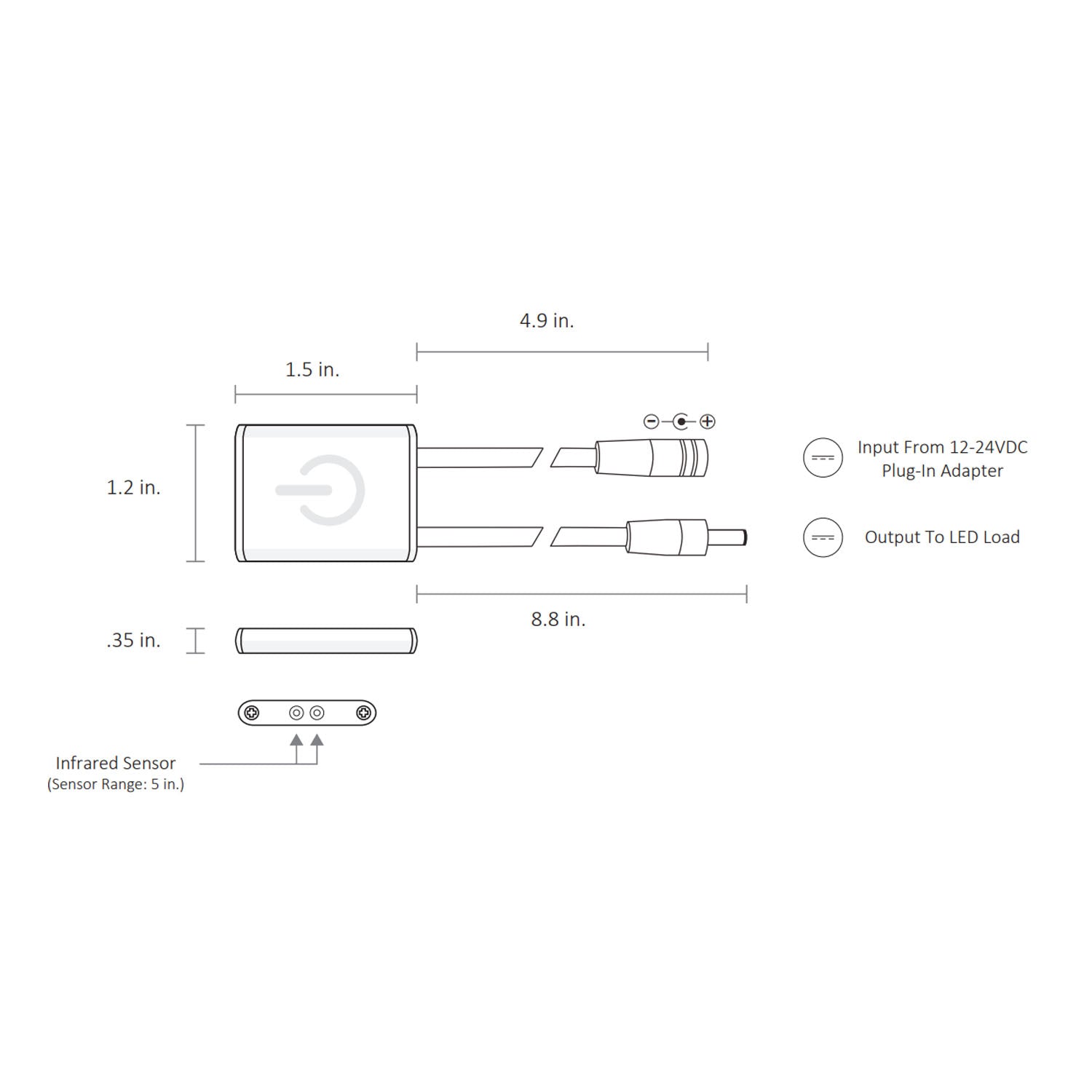 Infrared LED On/Off Switch - Bees Lighting