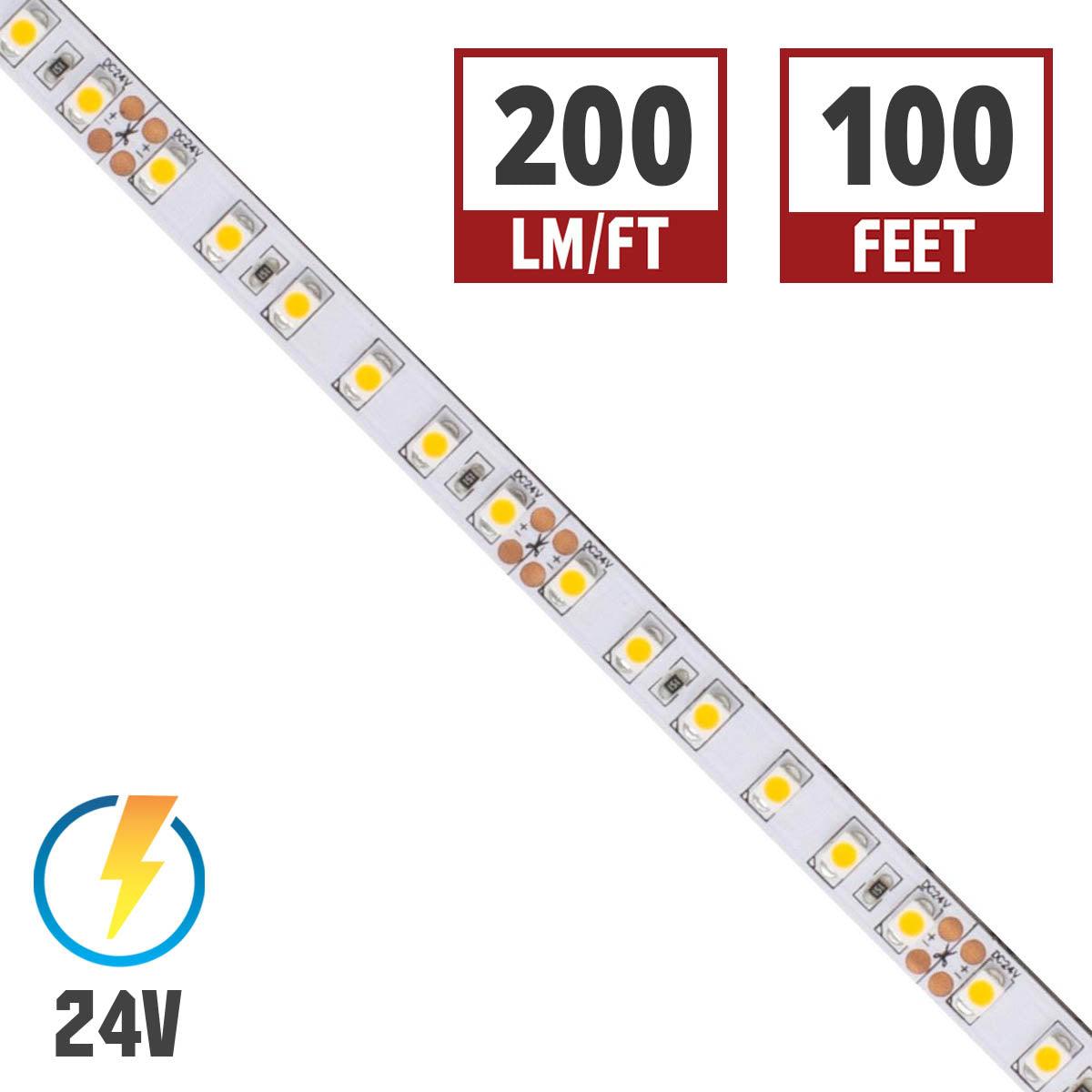 BLAZE LED Strip Light, 200+ Lumens per Ft, 24V - Bees Lighting