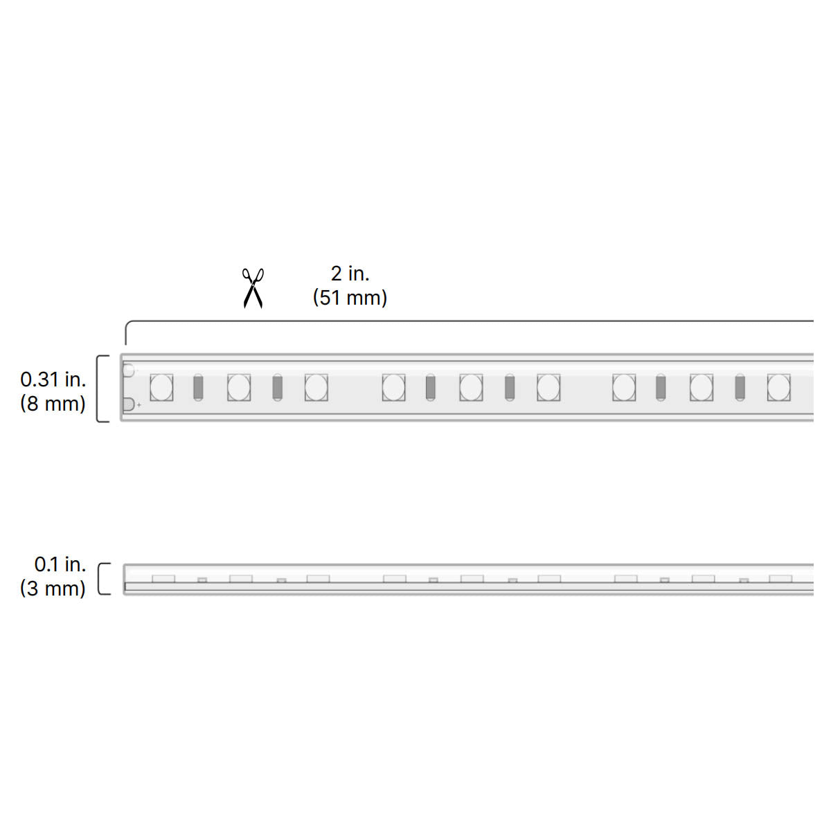BLAZE Wet Location LED Strip Light, 16Ft Reel, 3000K, 226 Lm/Ft, 24V - Bees Lighting