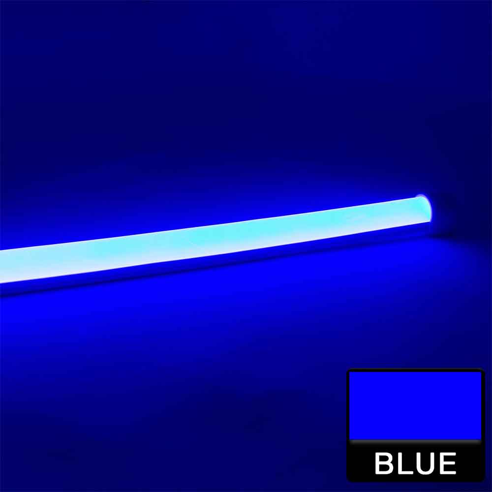 Neon BLAZE LED Neon Strip Light, Blue, 24V, Side Bending