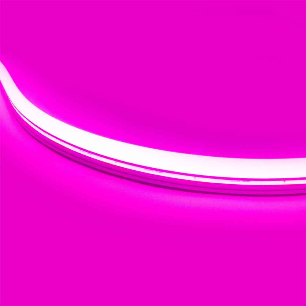 BLAZE Pink Neon LED Strip Light, 24V, Side Bending